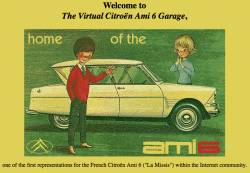 Die "Virtuelle Citroën Ami6 Garage" Homepage